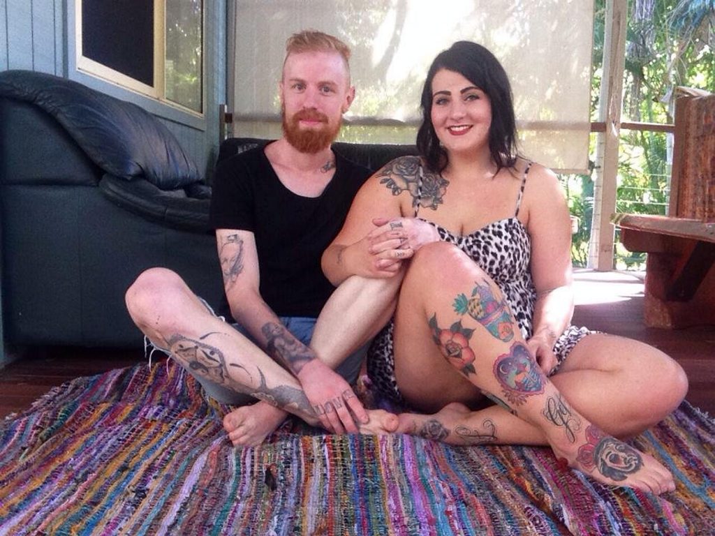 Charlotte and her partner Daniel. Charlotte and her partner Daniel.